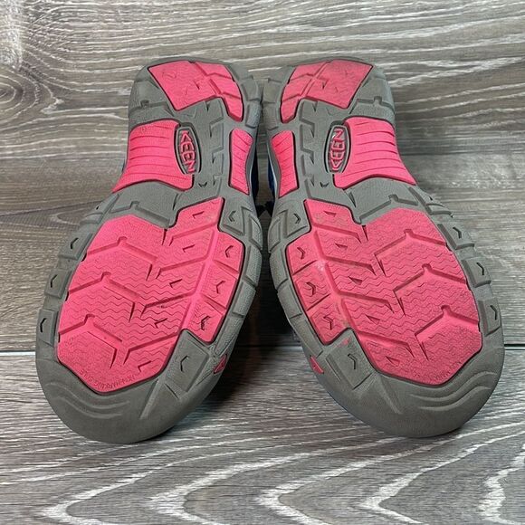 Keen Newport H2 Deep Lagoon Bright Pink Big Girls Sz 4 Waterproof Hiking Sandals - Picture 7 of 11